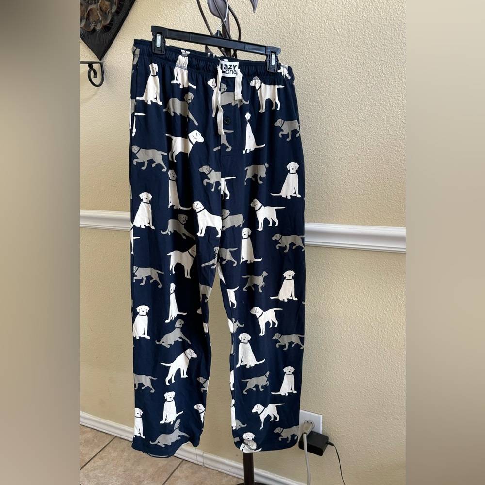 Dog print pajama pants